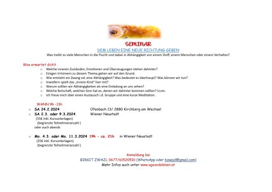 Expertenbild - A gsunds Leben (Bewusstsein, Energiearbeit und Spiritualität) von Birgit Zwazl